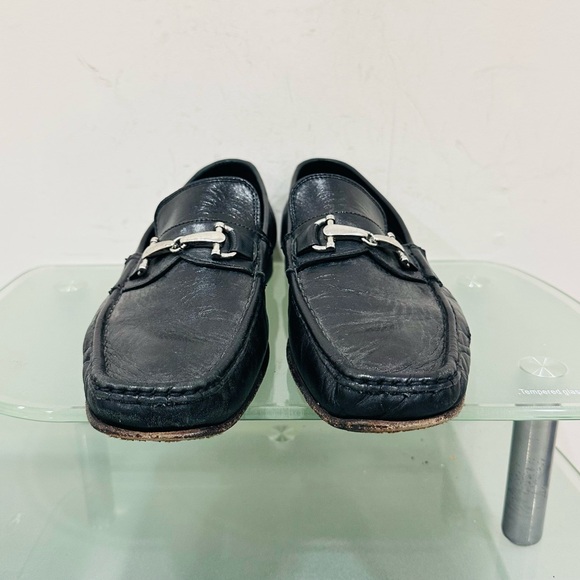 CALZOLERIA TOSCANA HAND CRAFT LEATHER BLACK MEN\'S SHOES SIZE‎ 11,5 MADE IN ITALY main image 11